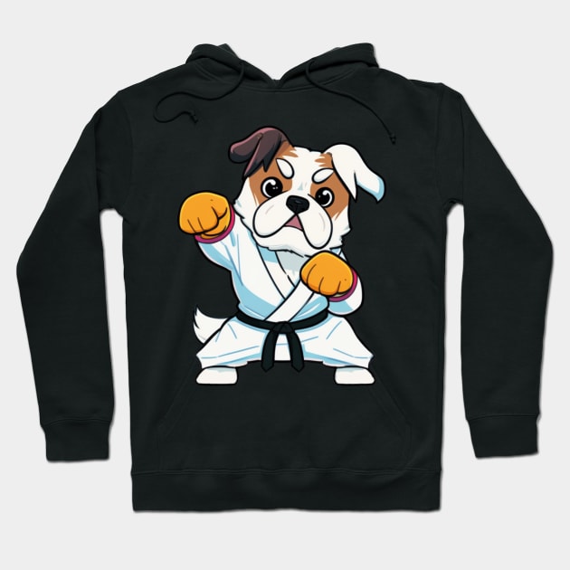 Dog Knows Karate Hoodie by via-colab